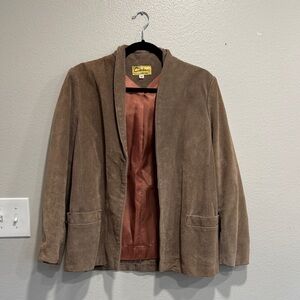 Vintage Carla Suede Brown Blazer
